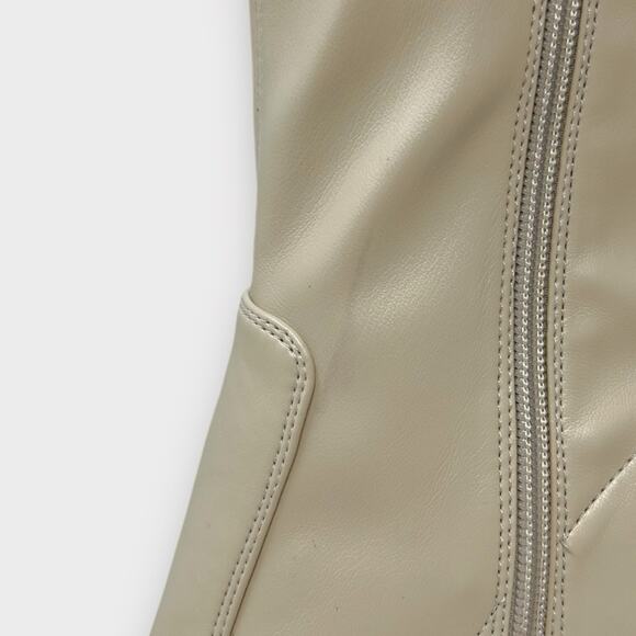 Franco Sarto Avana Faux Leather Heeled Sock Ankle Booties Size 11 - Picture 10 of 13